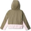 imageColumbia Girls Benton Springs Novelty Hooded FleeceSatin PinkStone Green