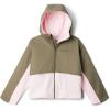 imageColumbia Girls Benton Springs Novelty Hooded FleeceSatin PinkStone Green