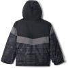 imageColumbia Boys Lightning Lift Iii Printed JacketBlack Warp PlaidCity Grey