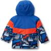 imageColumbia Boys Lightning Lift Iii Printed JacketCollegiate Navy HighlandMountain BlueSpicy