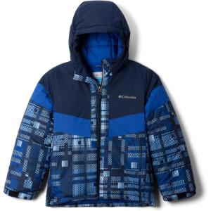 imageColumbia Boys Lightning Lift Iii Printed JacketCollegiate Navy Warp PlaidMtn Blue