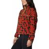 imageColumbia Womens Helvetia Ii Printed Cropped Half SnapSail Red Retroscape