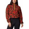 imageColumbia Womens Helvetia Ii Printed Cropped Half SnapSail Red Retroscape