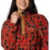 imageColumbia Womens Helvetia Ii Printed Cropped Half SnapSail Red Retroscape