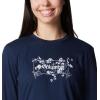 imageColumbia Womens Hidden Haven Long Sleeve TeeCollegiate NavyFloral Emblem