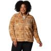 imageColumbia womens West Bend Print Full Zip IICamel Brown Omblur