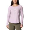 imageColumbia Womens Blue Point Falls Long Sleeve HenleyPink Dawn