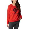 imageColumbia Womens Trek Graphic CrewBold OrangeStacked Gem