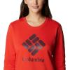 imageColumbia Womens Trek Graphic CrewBold OrangeStacked Gem