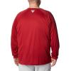 imageColumbia Mens Big and Tall PFG Terminal Tackle Long Sleeve TeeArk  Red Velvet  White