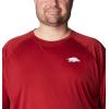 imageColumbia Mens Big and Tall PFG Terminal Tackle Long Sleeve TeeArk  Red Velvet  White