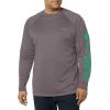 imageColumbia Mens Big and Tall PFG Terminal Tackle Long Sleeve TeeCity GreyDark Lime Logo