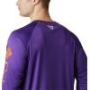 imageColumbia Mens Big and Tall PFG Terminal Tackle Long Sleeve TeeCle  Vivid Purple  Spark Orange