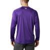 imageColumbia Mens Big and Tall PFG Terminal Tackle Long Sleeve TeeCle  Vivid Purple  Spark Orange