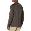 imageColumbia Mens Big and Tall PFG Terminal Tackle Long Sleeve TeeCypress Bright Peach Logo