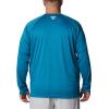 imageColumbia Mens Big and Tall PFG Terminal Tackle Long Sleeve TeeDeep MarineLaser Lemon Logo