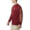 imageColumbia Mens Big and Tall PFG Terminal Tackle Long Sleeve TeeFsu  Cabernet  Sierra Tan