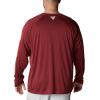 imageColumbia Mens Big and Tall PFG Terminal Tackle Long Sleeve TeeFsu  Cabernet  Sierra Tan