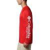 imageColumbia Mens Big and Tall PFG Terminal Tackle Long Sleeve TeeUga  Bright Red  White