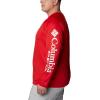 imageColumbia Mens Big and Tall PFG Terminal Tackle Long Sleeve TeeUga  Bright Red  White