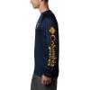 imageColumbia Mens Big and Tall PFG Terminal Tackle Long Sleeve TeeWv  Collegiate Navy  Mlb Gold