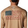 imageColumbia Mens PHG Terminal Shot Game Flag Long SleeveSaharaDark Forest Waterfowl Flag