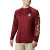 imageColumbia Mens Big and Tall PFG Terminal Tackle Long Sleeve TeeFsu  Cabernet  Sierra Tan