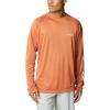 imageColumbia Mens Big and Tall PFG Terminal Tackle Long Sleeve TeeIsland OrangeSpring Blue Logo