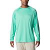 imageColumbia Mens Big and Tall PFG Terminal Tackle Long Sleeve TeeLight JadeMetal Logo