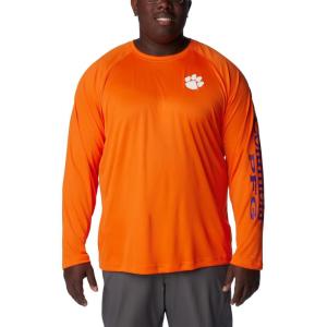 imageColumbia Mens Big and Tall PFG Terminal Tackle Long Sleeve TeeCle  Spark Orange