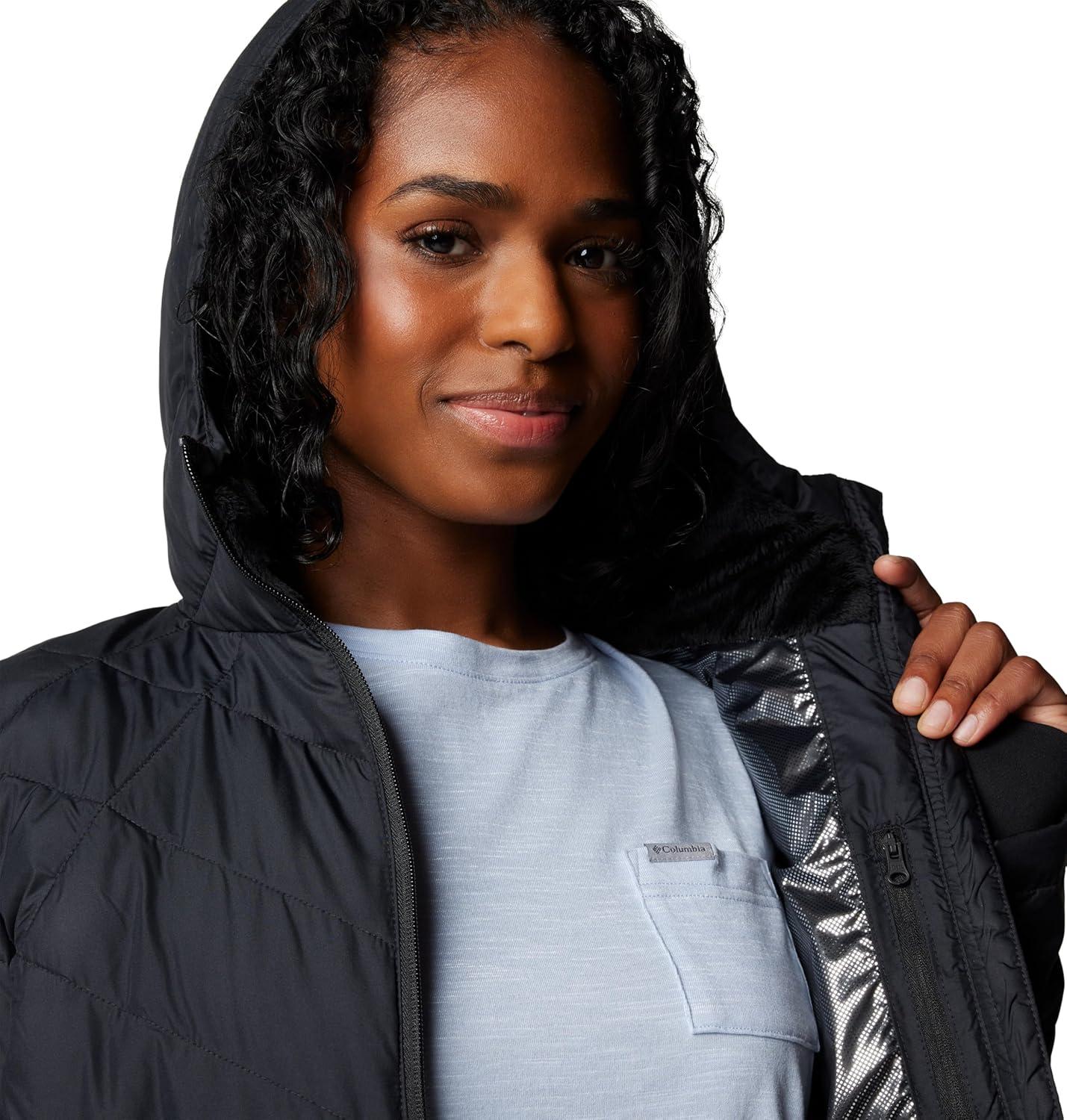 imageColumbia Womens First Generation Heavenly Hooded JacketBlack