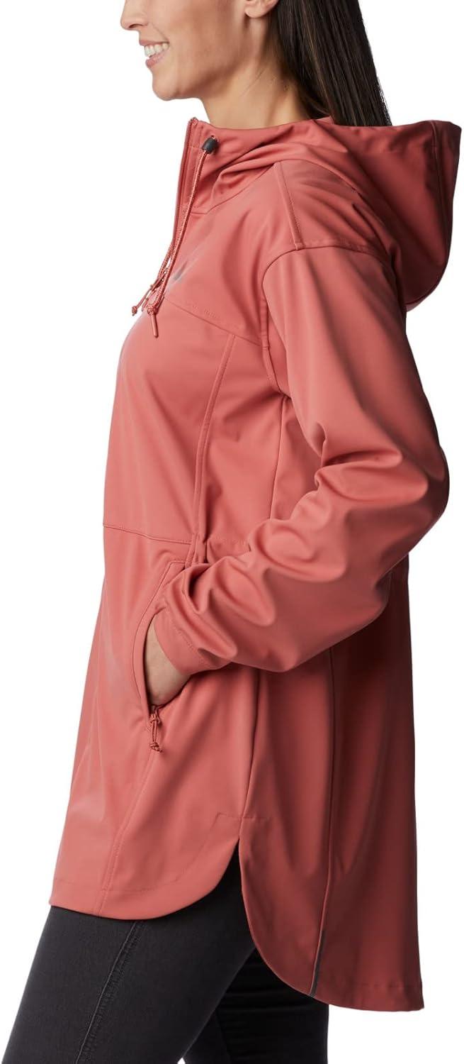 imageColumbia Womens Plus Size Flora Park Softshell JacketDark Coral