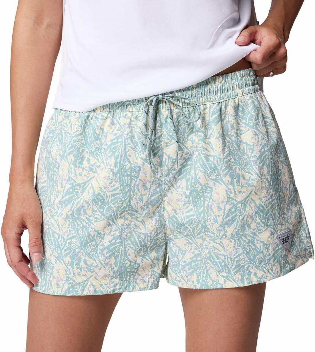 imageColumbia Womens Rugged Water Printed ShortLemon Wash Marlin Palms