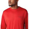 imageColumbia Mens Terminal Tackle PFG Triangle Long Sleeve ShirtRed SparkAmericana Digi Camo