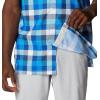 imageColumbia Mens Super Slack Tide Camp ShirtBlue Macaw Multi Gingham