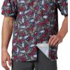 imageColumbia Mens Super Slack Tide Camp ShirtCarbon Tribal Fish Print