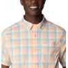 imageColumbia Mens Super Slack Tide Camp ShirtLight Coral Mid Gingham