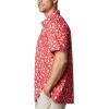 imageColumbia Mens Super Slack Tide Camp ShirtRed Spark Marlin Palms Print