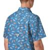 imageColumbia Mens Super Slack Tide Camp ShirtVivid Blue Tribal Fish Print