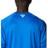 imageColumbia Mens Terminal Tackle PFG Triangle Long Sleeve ShirtBlue MacawWhite Logo
