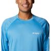 imageColumbia Mens Terminal Tackle PFG Triangle Long Sleeve ShirtCompass Blue HeatherWhite Logo