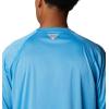 imageColumbia Mens Terminal Tackle PFG Triangle Long Sleeve ShirtCompass Blue HeatherWhite Logo