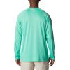 imageColumbia Mens Terminal Tackle PFG Triangle Long Sleeve ShirtLight JadeMetal Logo
