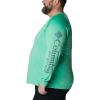 imageColumbia Mens Terminal Tackle PFG Triangle Long Sleeve ShirtLight JadeMetal Logo