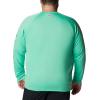 imageColumbia Mens Terminal Tackle PFG Triangle Long Sleeve ShirtLight JadeMetal Logo
