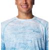 imageColumbia Mens Terminal Tackle PFG Triangle Long Sleeve ShirtOcean BlueDigiscale Fade