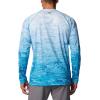 imageColumbia Mens Terminal Tackle PFG Triangle Long Sleeve ShirtOcean BlueDigiscale Fade