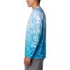 imageColumbia Mens Terminal Tackle PFG Triangle Long Sleeve ShirtOcean BlueDigiscale Fade