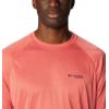 imageColumbia Mens Terminal Tackle PFG Triangle Long Sleeve ShirtSunset Red HeatherCollegiate Navy Logo