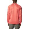 imageColumbia Mens Terminal Tackle PFG Triangle Long Sleeve ShirtSunset Red HeatherCollegiate Navy Logo